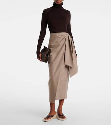 Sandalen aus Leder mit Shearling | Le Monde Béryl