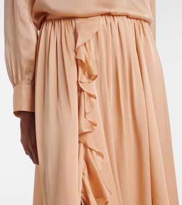 Midirock Zena aus Seidenchiffon | Ulla Johnson