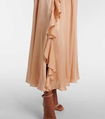 Midirock Zena aus Seidenchiffon | Ulla Johnson