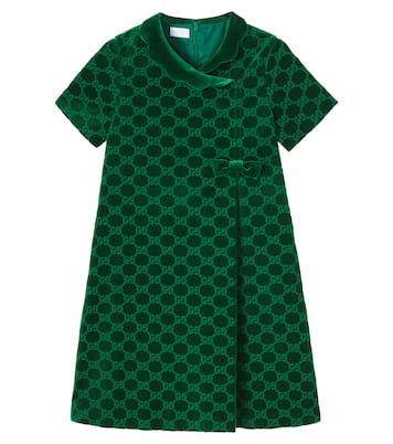 GG cotton velvet dress | Gucci Kids