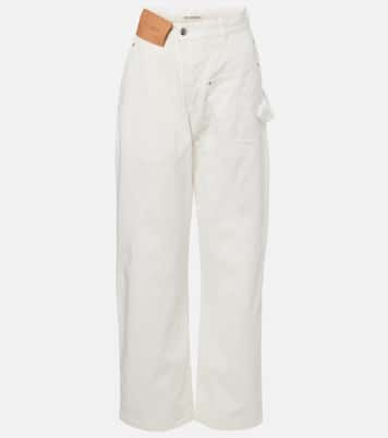 Embroidered straight jeans | JW Anderson