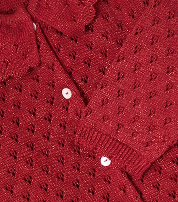 Cardigan en coton mélangé lamé | Konges Sløjd