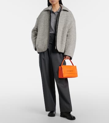 Loafer leather top-handle bag | JW Anderson