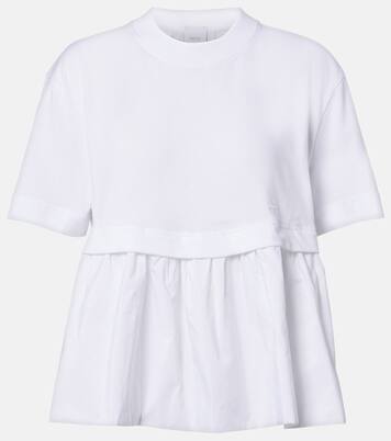 Cotton jersey and faille T-shirt | Patou