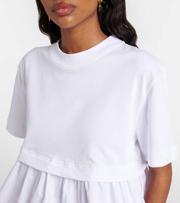 Cotton jersey and faille T-shirt | Patou