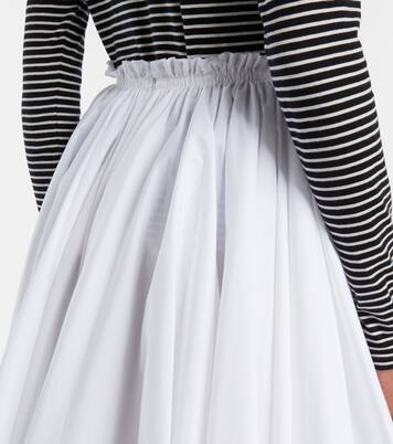 Corolla gathered cotton midi skirt | Ami Paris