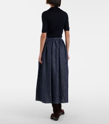 Falda midi Eloran de lino | Gabriela Hearst