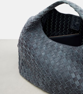 Sac Campana Large en daim Intrecciato | Bottega Veneta
