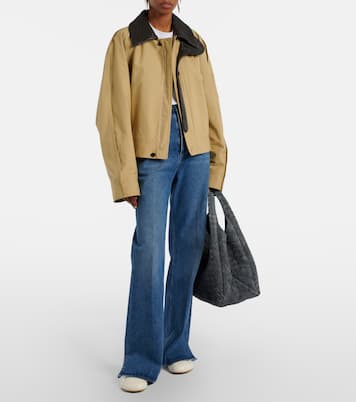 Sac Campana Large en daim Intrecciato | Bottega Veneta