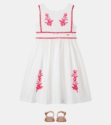 Floral embroidered cotton dress | Patachou