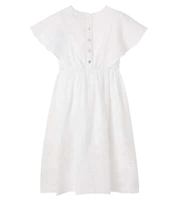 Emilie embroidered ramie dress | C'era Una Volta