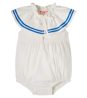 Baby linen and cotton bodysuit | Tinycottons