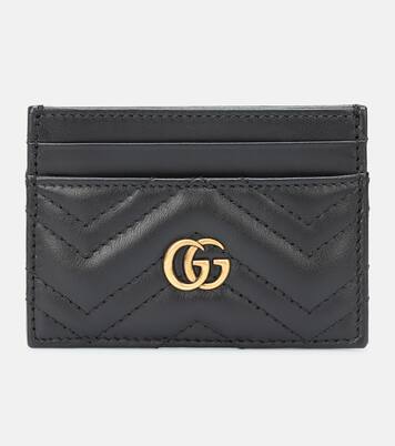 محفظة للبطاقات من الجلد GG Marmont | Gucci
