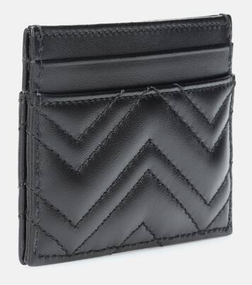 محفظة للبطاقات من الجلد GG Marmont | Gucci