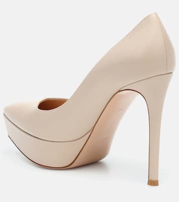 Escarpins Dasha à plateau en cuir | Gianvito Rossi