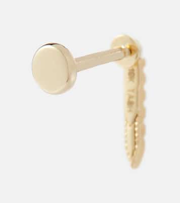 Boucle d'oreille unique Eternity Bar Threaded  en or 18 ct avec diamants | Maria Tash