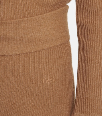 Ribbed-knit cotton-blend pants | Frame