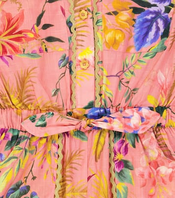 Tropicana floral cotton playsuit | Zimmermann Kids