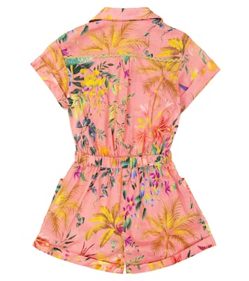Tropicana floral cotton playsuit | Zimmermann Kids