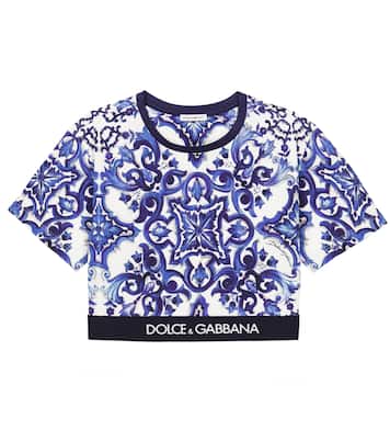 Bedrucktes T-Shirt aus Baumwoll-Jersey | Dolce&Gabbana Kids