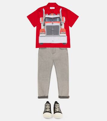 Sneakers Strobe in pelle | Rick Owens Kids