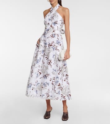Vestido midi Helena de algodón | Erdem