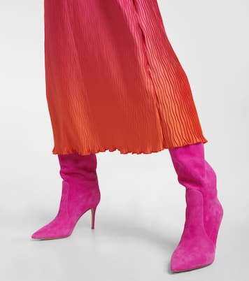Hansen 85 suede knee-high boots | Gianvito Rossi