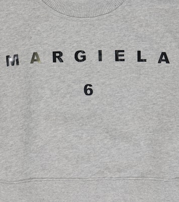 Felpa in jersey di cotone con logo | MM6 Maison Margiela Kids