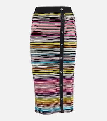 Falda midi en mezcla de lana | Missoni
