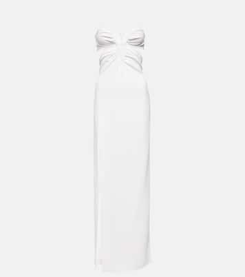 Bridal cutout crêpe gown | Nensi Dojaka