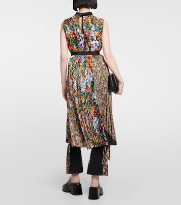 Falda midi floral de tiro alto | Sacai