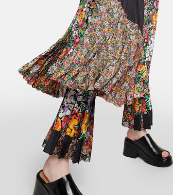 Falda midi floral de tiro alto | Sacai