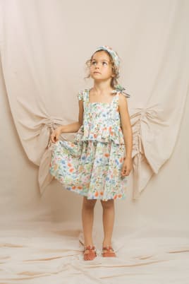 Abito in voile di cotone con stampa | Paade Mode