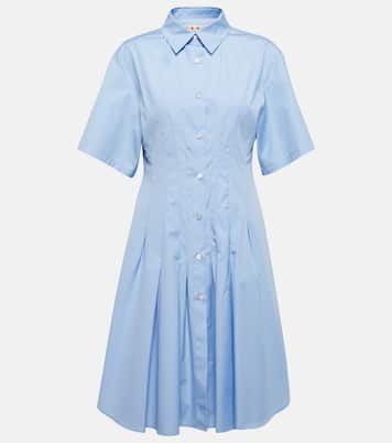 Hemdblusenkleid aus Baumwollpopeline | Marni