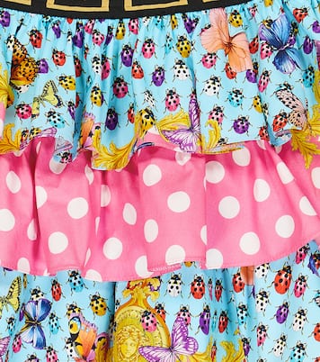 Falda Butterflies de algodón estampada | Versace Kids