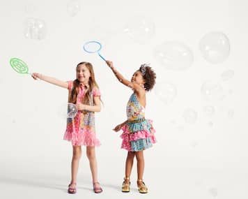 Falda Butterflies de algodón estampada | Versace Kids