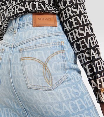 Minifalda denim Versace Allover | Versace