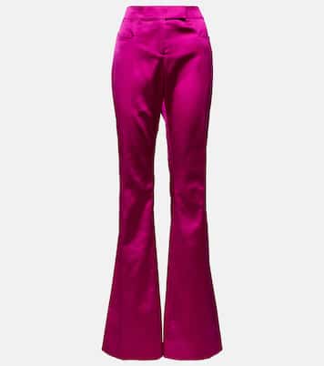 Low-rise flared satin pants | Tom Ford