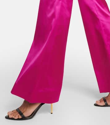 Low-rise flared satin pants | Tom Ford