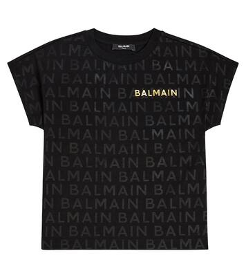 Logo cotton jersey T-shirt | Balmain Kids