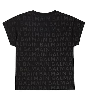 Logo cotton jersey T-shirt | Balmain Kids