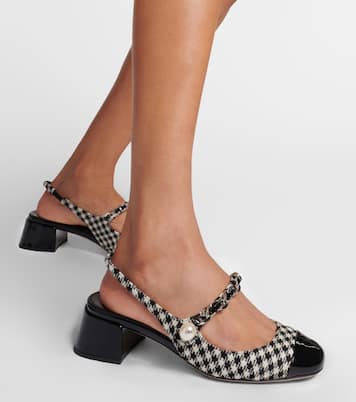 Gingham slingback pumps | Miu Miu
