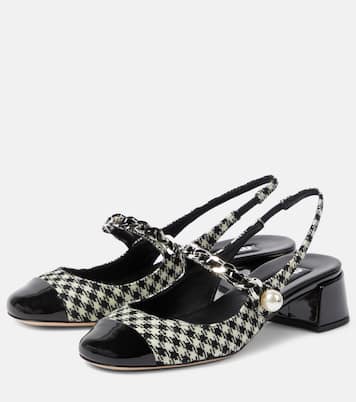 Gingham slingback pumps | Miu Miu