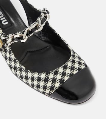 Gingham slingback pumps | Miu Miu