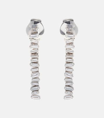 Boucles d'oreilles en or blanc 18 ct et diamants blancs | Suzanne Kalan