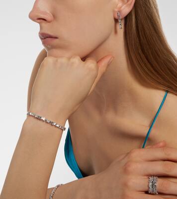 Boucles d'oreilles en or blanc 18 ct et diamants blancs | Suzanne Kalan