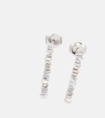 Boucles d'oreilles en or blanc 18 ct et diamants blancs | Suzanne Kalan