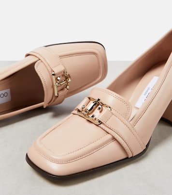 Evin 65 leather loafer pumps | Jimmy Choo