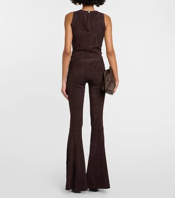 Pantaloni flared Cherilyn in suede | Stouls