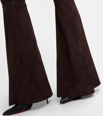 Pantaloni flared Cherilyn in suede | Stouls